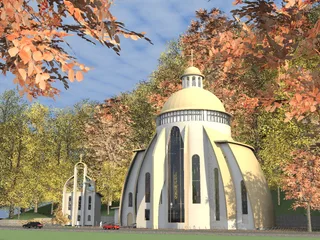 архітектура - церква св. Покрови, проект